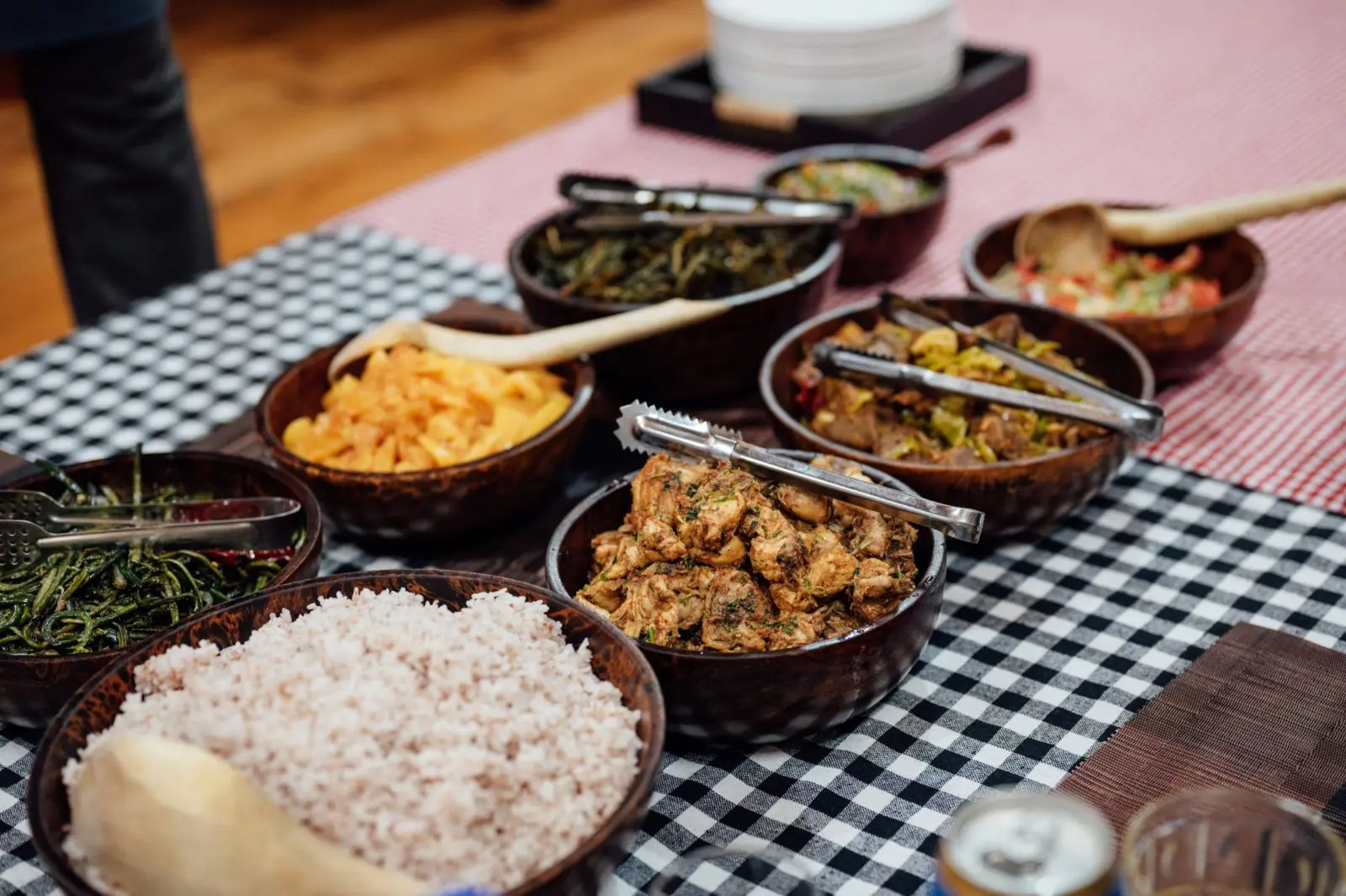 Red rice accompanies many meals in Bhutan