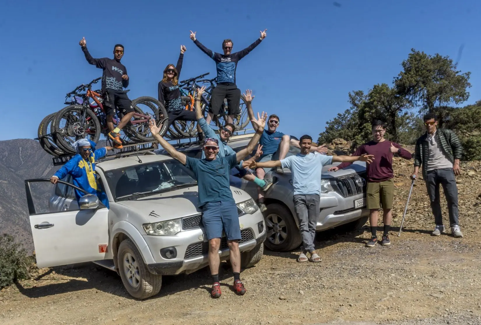 MTB riders in Atlas Mountains
