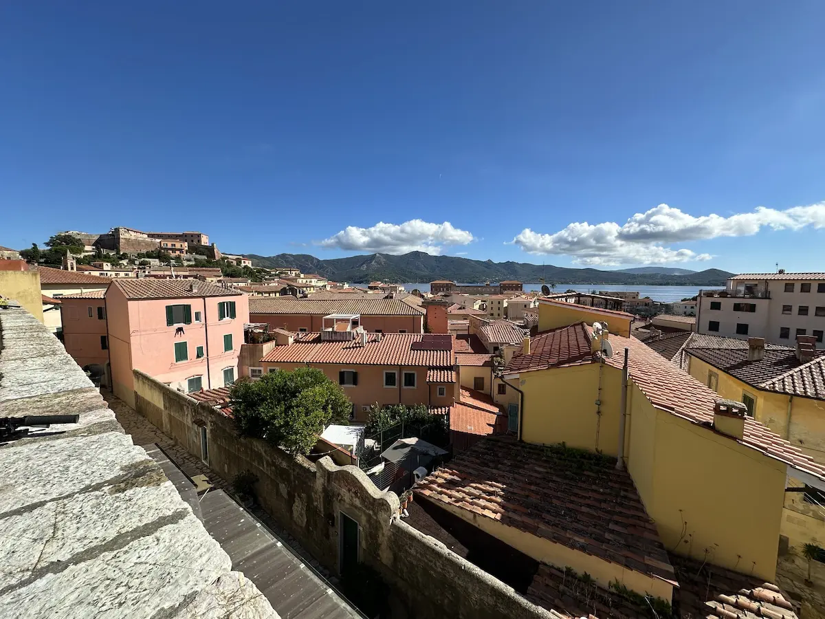 Colourful houses on the island of Elba