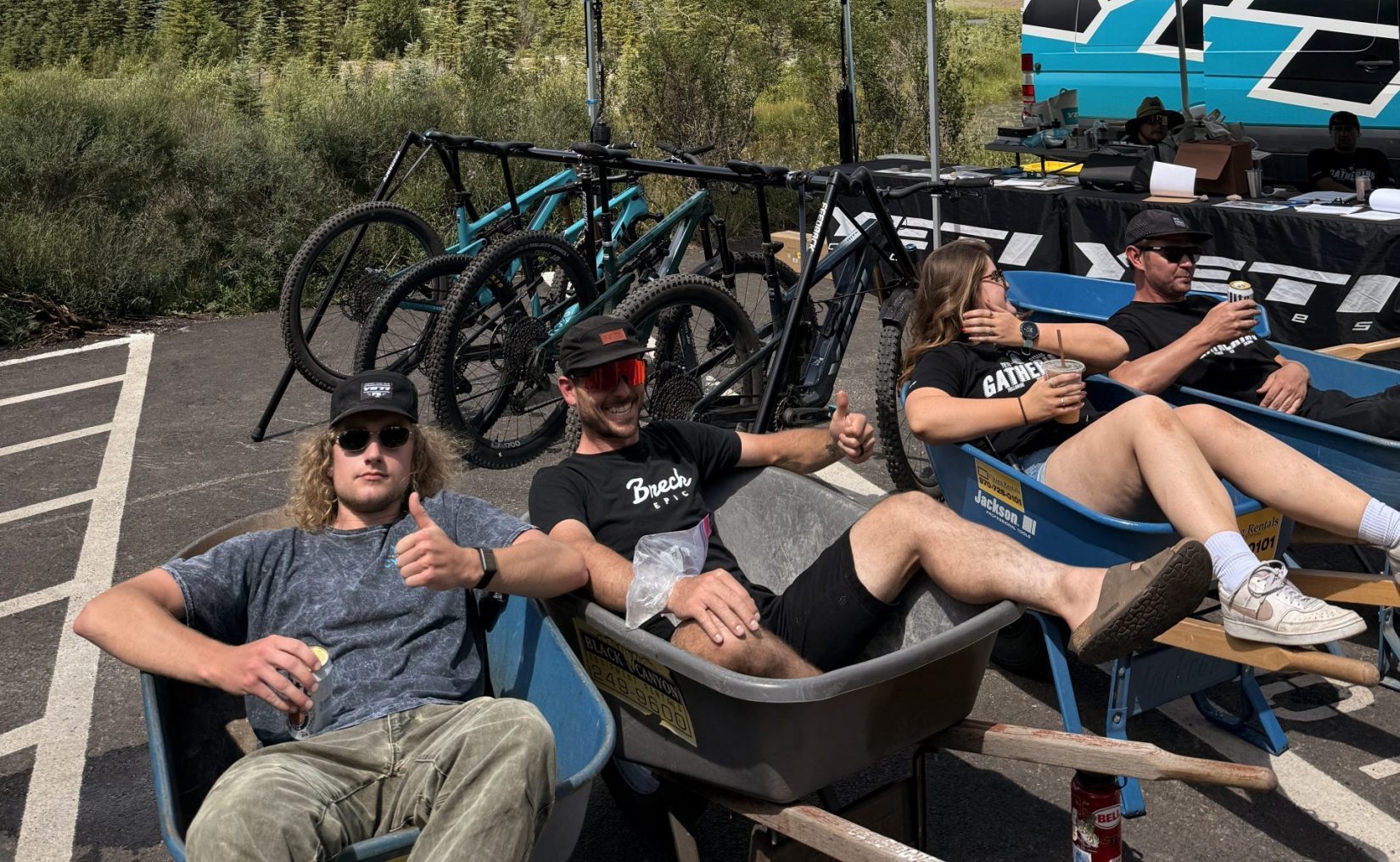 Yeti Staff and Jodie at yeti gathering